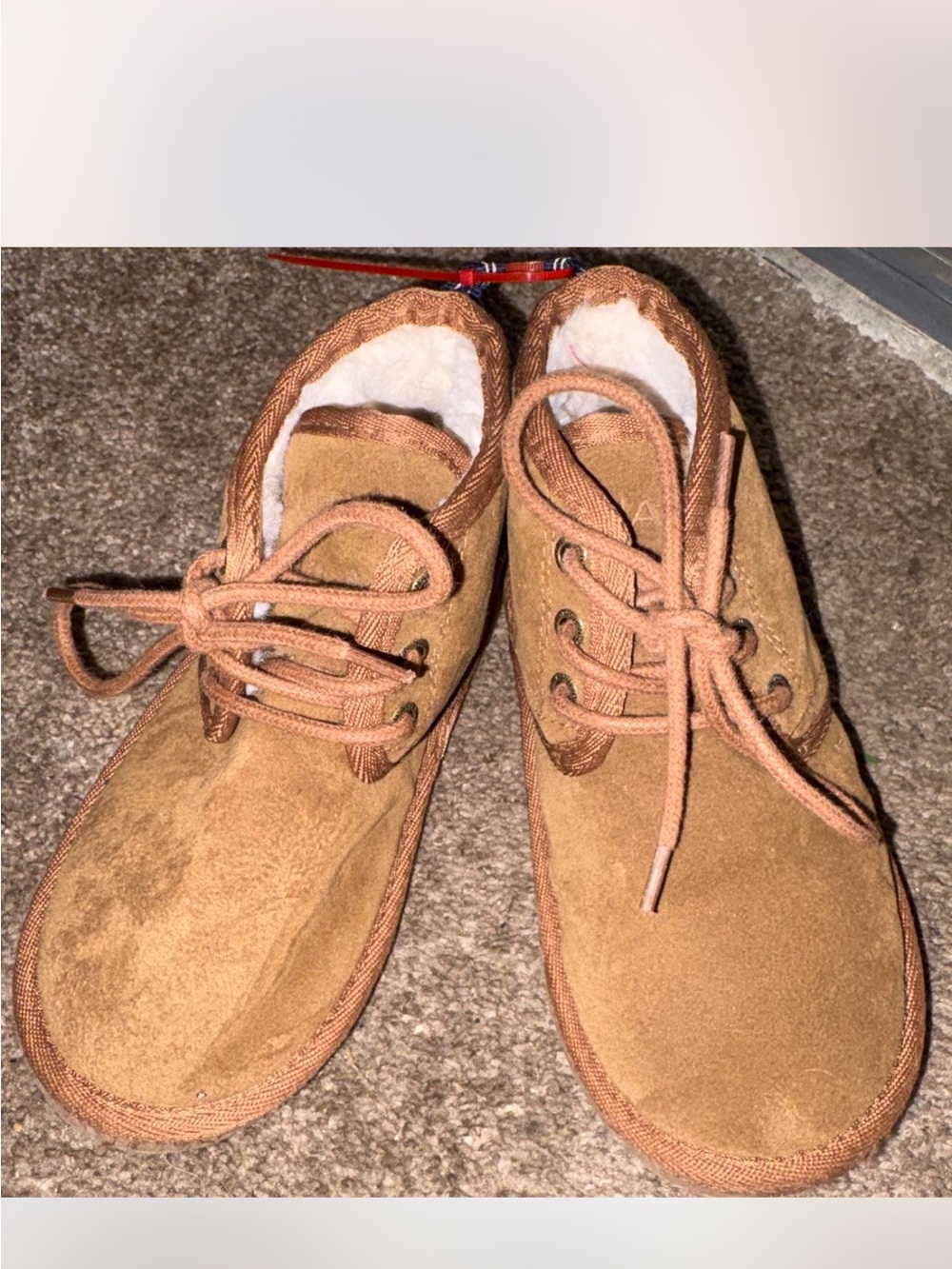 Nautica Kids Brown Suede Lace-Up boots
